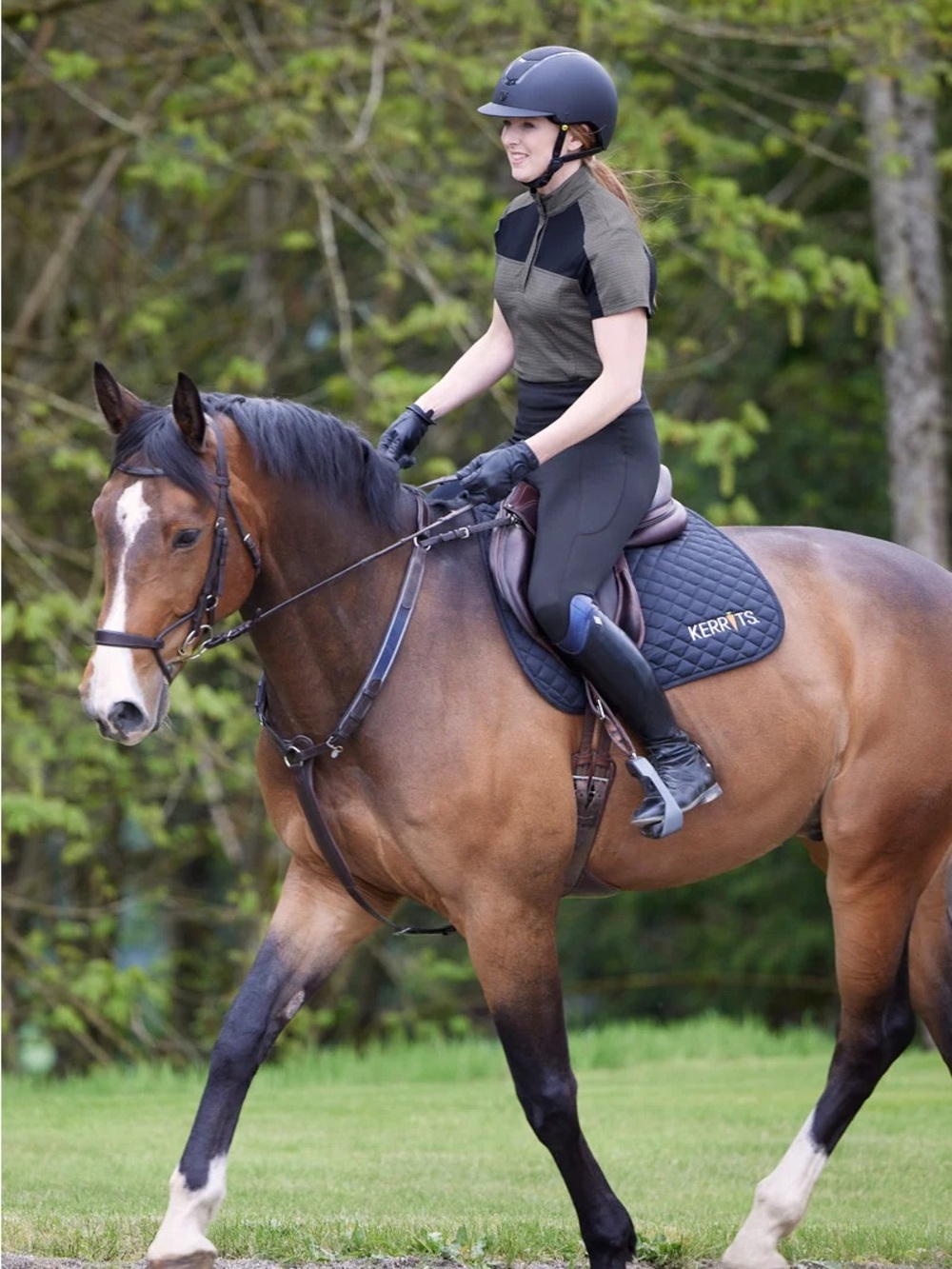 Kerrits Free Style Knee Patch Pocket Tight XL Sangria/Cinnabar Equestrian Sticky